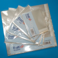 Craft UK - Clear Card Bags 5x5"